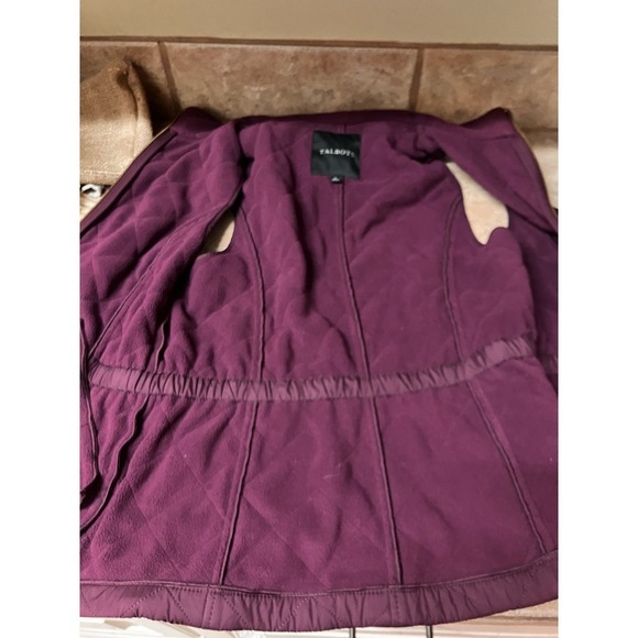 Talbots Quilted Purple Vest Small Gold Zipper Preppy Outdoor - Picture 5 of 10
